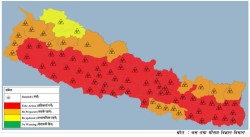 मनसुन सक्रिय भएपछि ५६ जिल्लामा ‘रेड अलर्ट’